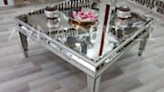 Boncuklu Model Aynalı Orta Sehpa