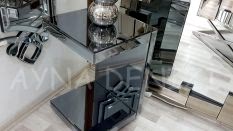 C Model Aynalı Yan Sehpa