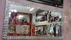 Dikdörtgen Zarif Taş Model Taşlı Ayna