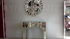 Piyano Model Aynalı Dresuar Takımı