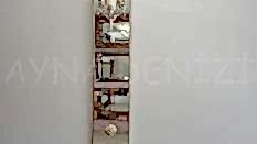 Venedik Model Gümüş Renk Dekoratif Niş Ayna