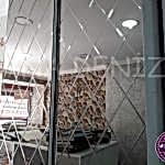 Baklava Dilimli Desenli Ayna