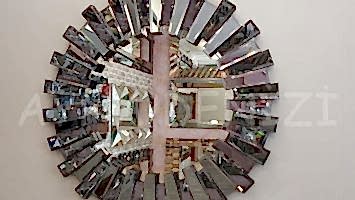 Güneş Black Smoked Model Siyah Füme Renk Modern Ayna