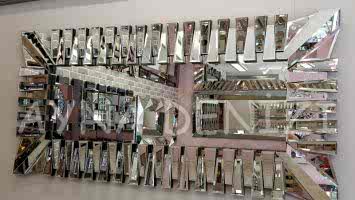 Akustik Black Silver Model Siyah Şeffaf Renk Modern Ayna