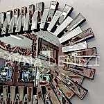 Güneş Piyano Black Silver Model Siyah Şeffaf Renk Modern Ayna-20