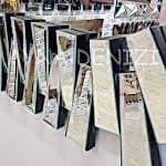 Güneş Piyano Black Silver Model Siyah Şeffaf Renk Modern Ayna-22