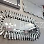 Güneş Piyano Black Silver Model Siyah Şeffaf Renk Modern Ayna-6