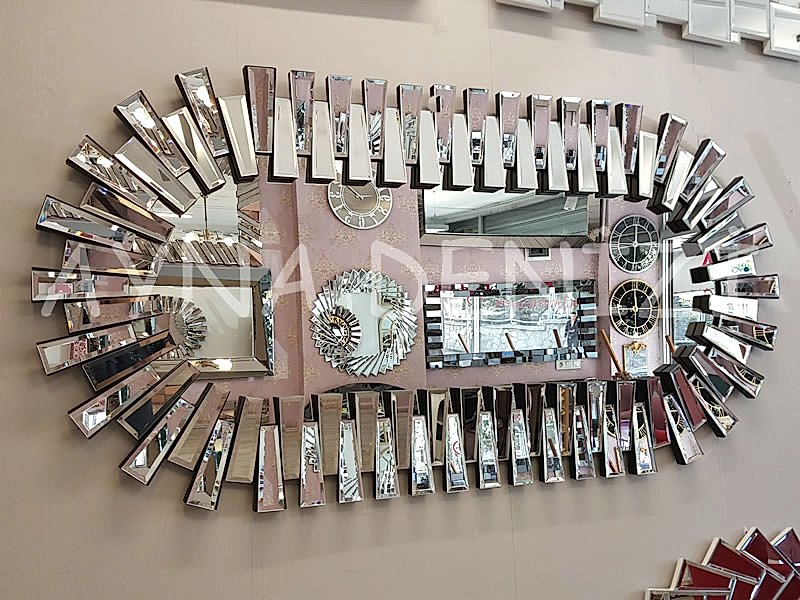 Güneş Piyano Black Silver Model Siyah Şeffaf Renk Modern Ayna