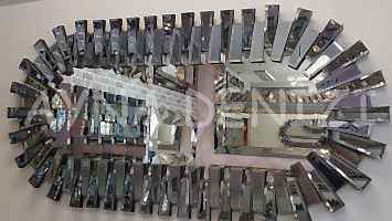 Güneş Piyano Black Smoked Model Siyah Füme Renk Modern Ayna