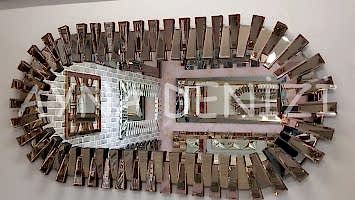 Güneş Piyano Black Bronze Model Siyah Bronz Renk Modern Ayna