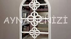 Jerez Model Beyaz Renk Dekoratif Pencere Ayna