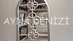 Jerez Model Gümüş Renk Dekoratif Pencere Ayna