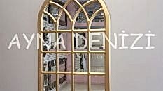 Messina Model Altın Renk Dekoratif Pencere Ayna