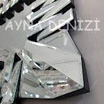 Akustik Black Small Silver Model Siyah Şeffaf Renk Modern Ayna-14