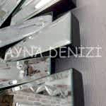 Akustik Black Small Silver Model Siyah Şeffaf Renk Modern Ayna-15