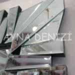 Akustik Black Small Silver Model Siyah Şeffaf Renk Modern Ayna-23