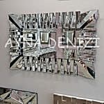 Akustik Black Small Silver Model Siyah Şeffaf Renk Modern Ayna-3