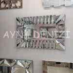 Akustik Black Small Silver Model Siyah Şeffaf Renk Modern Ayna-6