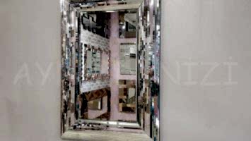 Çizgi Small Silver Model Modern Ayna
