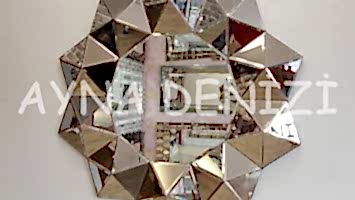 Kristal Bronze Model Modern Ayna