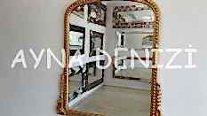 Lady Model Altın Renk Dekoratif Ayna