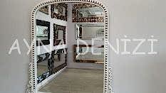 Lady Model Eskitme Beyaz Renk Dekoratif Ayna