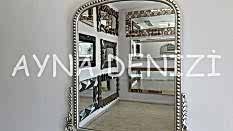 Lady Model Gümüş Renk Dekoratif Ayna