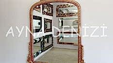 Lady Model Rose Gold Altın Renk Dekoratif Ayna