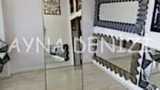 Majeste Luxury Model Silver Gümüş Renk Metal Çerçeveli Ayaklı Boy Aynası