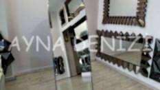 Matilda Luxury Model Platin Gümüş Renk Metal Çerçeveli Ayaklı Boy Aynası