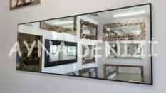 Royal Elegant Model Siyah Renk Metal Çerçeveli Dekoratif Ayna