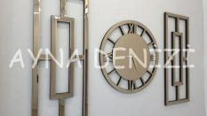 Generic Future Bronze Model Üçlü Set Aynalı Saatli Niş Takımı