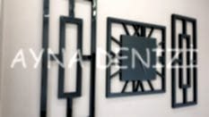 Generic Time Smoked Model Üçlü Set Aynalı Saatli Niş Takımı