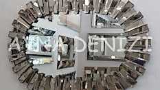 Güneş Piyano Black Small Bronze Model Modern Ayna