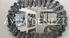 Güneş Piyano Black Small Smoked Model Modern Ayna