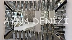 Akustik Black Small Smoked Model Siyah Füme Renk Modern Ayna