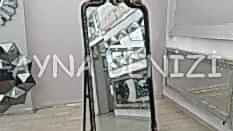 Princess Black Gold Model Siyah Altın Renk Ayaklı Boy Aynası