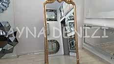 Princess Gold Model Altın Renk Ayaklı Boy Aynası