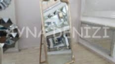 Princess Shiny Gold Model Platin Altın Renk Ayaklı Boy Aynası