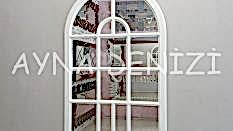 Massa Model Beyaz Renk Dekoratif Pencere Ayna