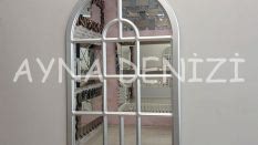 Massa Model Gümüş Renk Dekoratif Pencere Ayna