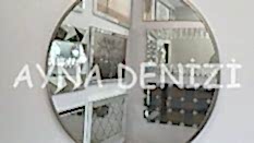 Circle Eighty Silver Model Silver Gümüş Renk Metal Çerçeveli Yuvarlak Dairesel Dekoratif Ayna