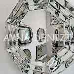 Angled Small Silver Model Modern Ayna-18