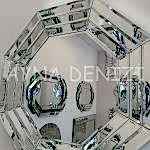 Angled Small Silver Model Modern Ayna-29