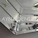 Angled Small Silver Model Modern Ayna-33