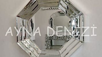 Angled Small Silver Model Modern Ayna