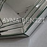 Angled Small Silver Model Modern Ayna-37