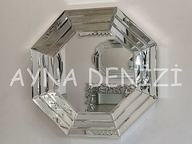 Angled Small Silver Model Modern Ayna
