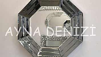 Angled Small Smoked Model Modern Ayna