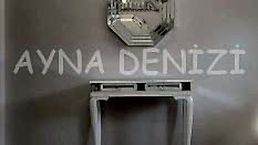 Angled White Lükens Model Beyaz Renk Aynalı Dresuar Takımı